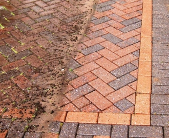paved during cleaning process